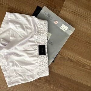 TALENTLESS White Women’s Athletic Shorts